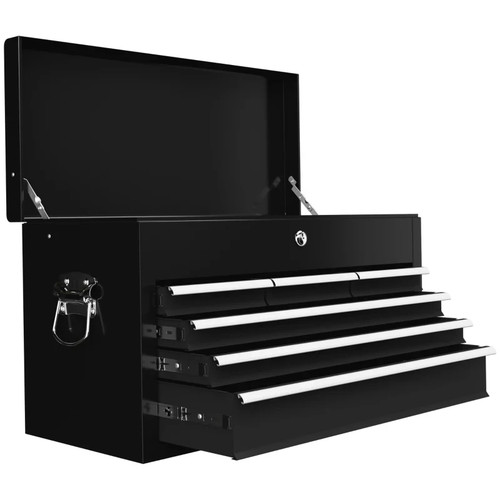 Lockable metal tool chest 6 - tool, w/